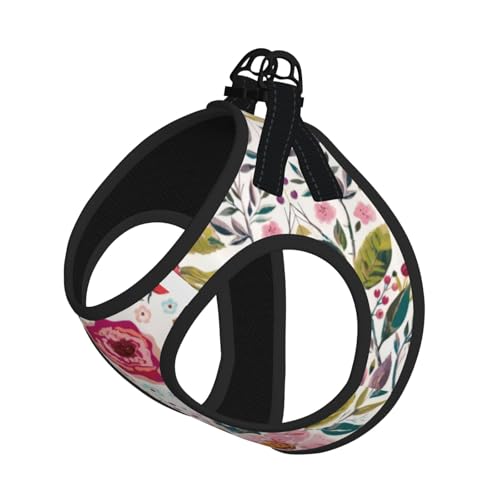 L Pet Leash Vest & Dog Harness - Small Size Flower Leaf Print Leash Set, Reflective, Adjustable for Cats & Dogs L Pet Leash Vest & Dog Harness - Small Size Flower Leaf Print Leash Set, Reflective, Adjustable for Cats & Dogs von VXXNlnn