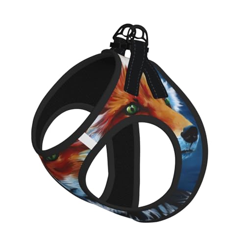 L Pet Leash Vest & Dog Harness - Small Size Fox Painted Art Print Leash Set, Reflective, Adjustable for Cats & Dogs L Pet Leash Vest & Dog Harness - Small Size Fox Painted Art Print Leash Set, Reflective, Adjustable for Cats & Dogs von VXXNlnn