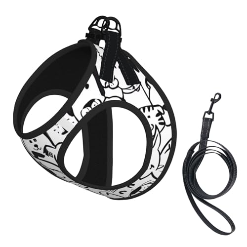 L Pet Leash Vest & Dog Harness - Small Size Fun Dog and Sheep Print Leash Set, Reflective, Adjustable for Cats & Dogs L Pet Leash Vest & Dog Harness - Small Size Fun Dog and Sheep Print Leash Set, Reflective, Adjustable for Cats & Dogs von VXXNlnn