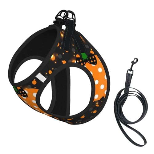 L Pet Leash Vest & Dog Harness - Small Size Halloween Pumpkin Print Leash Set, Reflective, Adjustable for Cats & Dogs L Pet Leash Vest & Dog Harness - Small Size Halloween Pumpkin Print Leash Set, Reflective, Adjustable for Cats & Dogs von VXXNlnn