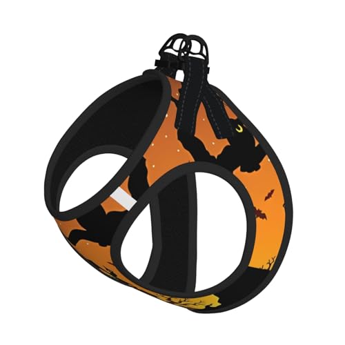 S Pet Leash Vest & Dog Harness - Small Size Black Tree Owl Pumpkin Head Print Leash Set, Reflective, Adjustable for Cats & Dogs S Pet Leash Vest & Dog Harness - Small Size Black Tree Owl Pumpkin Head Print Leash Set, Reflective, Adjustable for Cats & Dogs von VXXNlnn