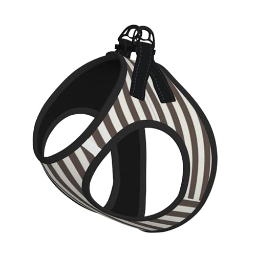 S Pet Leash Vest & Dog Harness - Small Size Brown Stripe Print Leash Set, Reflective, Adjustable for Cats & Dogs S Pet Leash Vest & Dog Harness - Small Size Brown Stripe Print Leash Set, Reflective, Adjustable for Cats & Dogs von VXXNlnn