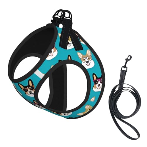 S Pet Leash Vest & Dog Harness - Small Size Dog Print Leash Set, Reflective, Adjustable for Cats & Dogs S Pet Leash Vest & Dog Harness - Small Size Dog Print Leash Set, Reflective, Adjustable for Cats & Dogs von VXXNlnn