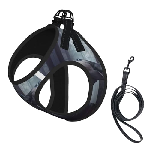 S Pet Leash Vest & Dog Harness - Small Size Funny Fish Design Print Leash Set, Reflective, Adjustable for Cats & Dogs S Pet Leash Vest & Dog Harness - Small Size Funny Fish Design Print Leash Set, Reflective, Adjustable for Cats & Dogs von VXXNlnn