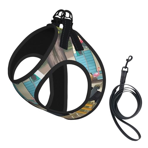 S Pet Leash Vest & Dog Harness - Small Size Happy Camper Print Leash Set, Reflective, Adjustable for Cats & Dogs S Pet Leash Vest & Dog Harness - Small Size Happy Camper Print Leash Set, Reflective, Adjustable for Cats & Dogs von VXXNlnn