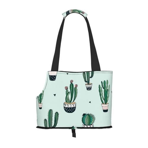 Tragbare Faltbare Haustier Schulter Grün Kaktus Tasche - Hohe Dichte Reißfest Haustier Reise Handtasche für Kleintiere Tragbare Faltbare Haustier Schulter Grün Kaktus Tasche - Hohe Dichte Reißfest Haustier Reise Handtasche für Kleintiere von VYONNE