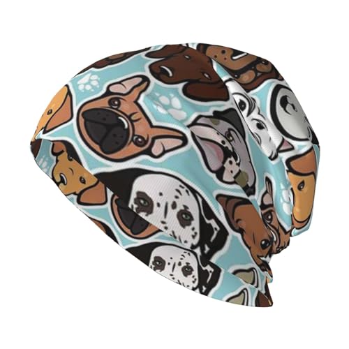 Vyonne Niedliche Hunde-Strickmütze, weich und bequem, modische Mütze für Erwachsene Vyonne Niedliche Hunde-Strickmütze, weich und bequem, modische Mütze für Erwachsene von VYONNE