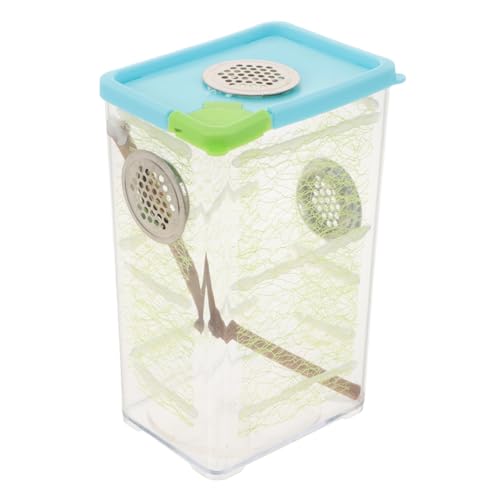 Vaguelly 1 Set Box Stabheuschrecken Zuchtbox Terrarium Unterdruck Fischtank Einsiedlerkrebskäfige Schneckenfalle Aquarium Cricket Habitat Fischtank Sichttunnel Für Katze Transparentes Holz von Vaguelly