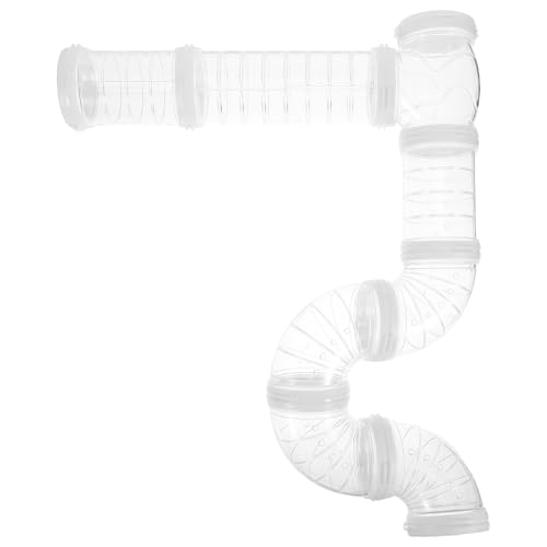 Vaguelly 1 Set Hamsterröhre – Transparenter Rohr-Haustierkäfig-Tunnel – DIY-Verbindungstunnel Externe Sportröhre für Mäuse, Ratten und andere Kleintiere Vaguelly 1 Set Hamsterröhre – Transparenter Rohr-Haustierkäfig-Tunnel – DIY-Verbindungstunnel Externe Sportröhre für Mäuse, Ratten und andere Kleintiere von Vaguelly