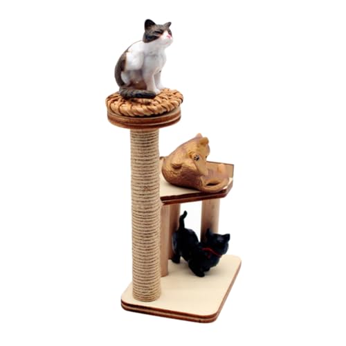 Vaguelly 1satz Mini Katzenbaum Spielzeug Aus Holz Teiliges Puppenhaus Möbel Für Katzen Kratzbaum Modell Für Miniatur Dekoration Und Spielzeug Für Puppenhaus-layouts Und Haustierzimmer Vaguelly 1satz Mini Katzenbaum Spielzeug Aus Holz Teiliges Puppenhaus Möbel Für Katzen Kratzbaum Modell Für Miniatur Dekoration Und Spielzeug Für Puppenhaus-layouts Und Haustierzimmer von Vaguelly
