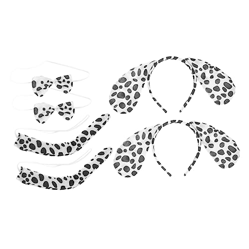 Vaguelly 2Sätze Hundeohren Kostümset Teiliges Dalmatiner Stirnband Für Halloween Fasching Karneval Partys Exquisites Design Für Erwachsene Vielseitig Einsetzbar von Vaguelly