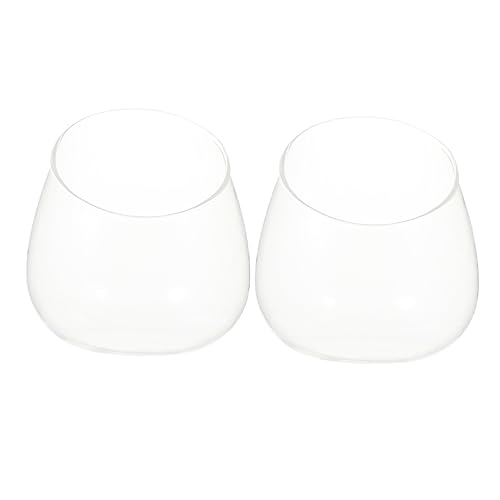 Vaguelly 2Stücke Schräg Geschnittene Glasvase Schale für Pflanzen Terrarium Blumenhalter und Aquarien Dekoration für Home Decor und Kreative Gestaltung Vaguelly 2Stücke Schräg Geschnittene Glasvase Schale für Pflanzen Terrarium Blumenhalter und Aquarien Dekoration für Home Decor und Kreative Gestaltung von Vaguelly