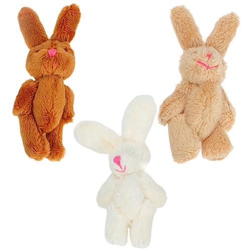 Vaguelly 3 Stück Kaninchen Plüschspielzeug Selbstgemachte Hasenpuppe für Kinder Kuscheltier für Geburtstagsgeschenke Niedliches für Kinderzimmer Sicheres Weiches Stofftier 6cm Vaguelly 3 Stück Kaninchen Plüschspielzeug Selbstgemachte Hasenpuppe für Kinder Kuscheltier für Geburtstagsgeschenke Niedliches für Kinderzimmer Sicheres Weiches Stofftier 6cm von Vaguelly