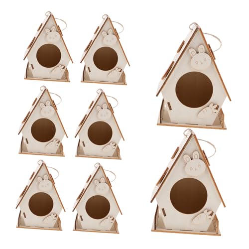 Vaguelly 8 Stück Teiliges Holz Vogelhaus Bastelset für DIY zum Bauen und Bemalen Unfertige Nistkästen aus Holz Kreatives Malset für Jungen und Mädchen Indoor und Outdoor Geeignet Vaguelly 8 Stück Teiliges Holz Vogelhaus Bastelset für DIY zum Bauen und Bemalen Unfertige Nistkästen aus Holz Kreatives Malset für Jungen und Mädchen Indoor und Outdoor Geeignet von Vaguelly