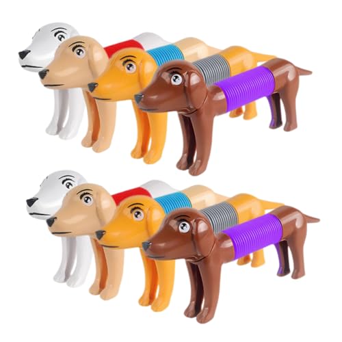Vaguelly 8st Stressabbauendes Hundespielzeug Spielzeug Für Hundepartys Reliefspielzeug Mini-welpe Stretch-schlauchspielzeug Hundeschlauchspielzeug Dehnbares Kind Tier Schatzkiste von Vaguelly