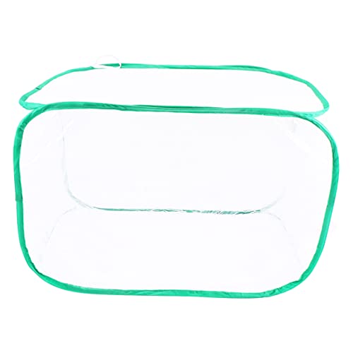 Vaguelly Faltbarer Insektenschutz Käfig mit Reißverschluss Atmungsaktives Netz Doppelter Tragegriff Leicht und Robust für Schmetterlingszucht und Naturerkundung Weiß von Vaguelly