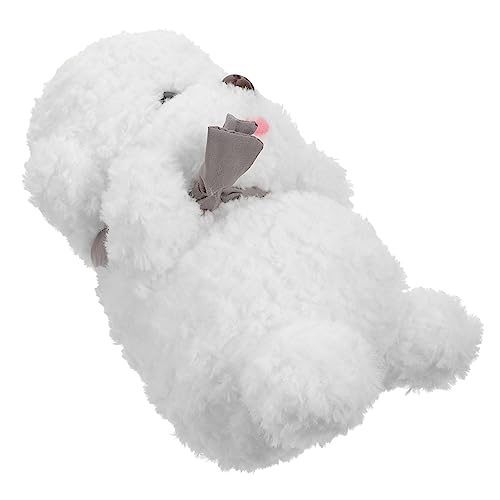 Vaguelly Hundeplüsch Spielzeughund für Realistisches Stofftier Bichon Frise Weiches Plüschtier Begleitspielzeug und für Hundefans Vaguelly Hundeplüsch Spielzeughund für Realistisches Stofftier Bichon Frise Weiches Plüschtier Begleitspielzeug und für Hundefans von Vaguelly