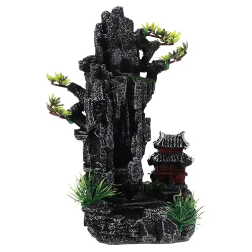 Vaguelly Künstliche Berghügel-Harz-Steinfelsenfigur, Aquarium-Landschaftsornament für Aquarium, Betta-Fische, Garnelen, Lebensraumdekorationen Vaguelly Künstliche Berghügel-Harz-Steinfelsenfigur, Aquarium-Landschaftsornament für Aquarium, Betta-Fische, Garnelen, Lebensraumdekorationen von Vaguelly