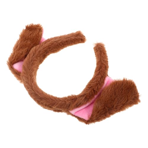 Vaguelly Kuscheliges Hundeohren Stirnband Leichtes Cosplay Kostüm Zubehör für Halloween Karneval Party und Fotoshootings Vielseitig Einsetzbar für Menschen und Haustiere Komfortabel von Vaguelly
