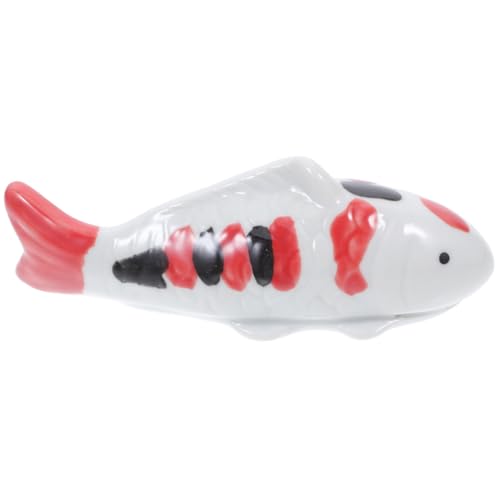 Vaguelly Schwimmende Fischfigur Aus Keramik Für Aquarien Dekorative Leichte Und Kompakte Fischstatue Floater Für Teich Dekoration Cartoon Fischdesign Haucht Jedem Aquarium Leben von Vaguelly