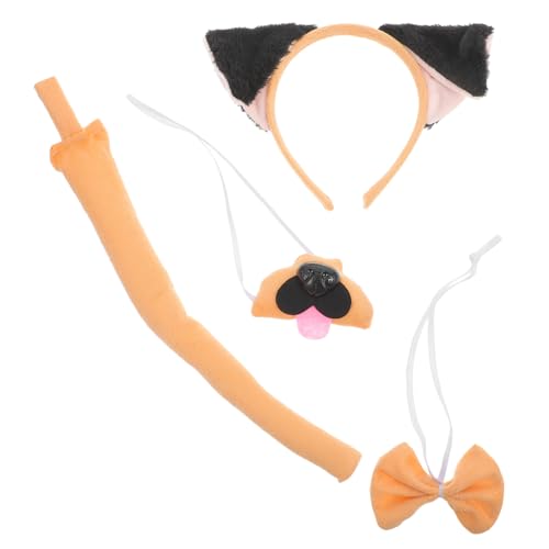 Vaguelly Tierische Party Ohren Haarreif Set mit Schwarzem Fell Lustiges Kostümzubehör für Halloween Fasching Karneval und Cosplay Niedliches Hunde Design Teiliges Festtags Accessoire Vaguelly Tierische Party Ohren Haarreif Set mit Schwarzem Fell Lustiges Kostümzubehör für Halloween Fasching Karneval und Cosplay Niedliches Hunde Design Teiliges Festtags Accessoire von Vaguelly