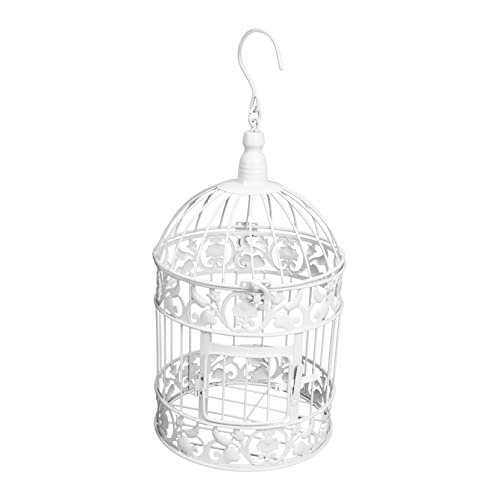 Vaguelly Zarter Vogelkäfig Aus Weißes Kunsthandwerk Hochzeit Vintage Kreative Ornament Für Wohnzimmer Und Partydekoration Foto Requisite von Vaguelly
