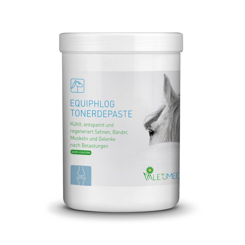 Valetumed Equiphlog Tonerdepaste 1,5 kg Kühlt, entspannt und regeneriert Sehnen, Bänder, Muskeln und Gelenke von Valetumed