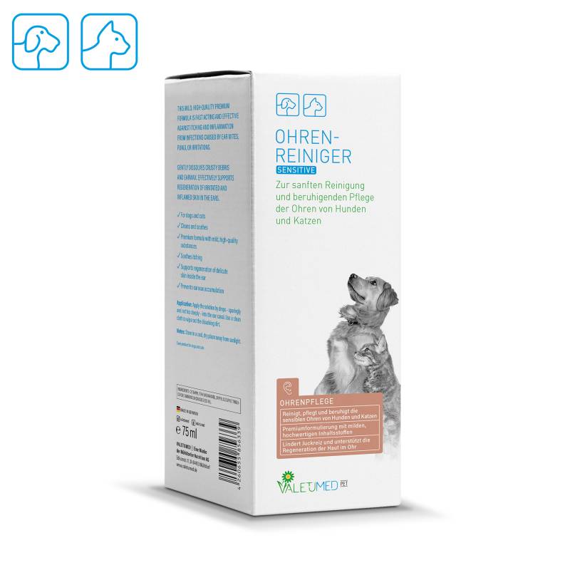 Valetumed Ohrenreiniger Sensitive 75 ml Zur sanften Reinigung und beruhigenden Pflege der Ohren Valetumed Ohrenreiniger Sensitive 75 ml Zur sanften Reinigung und beruhigenden Pflege der Ohren von Valetumed