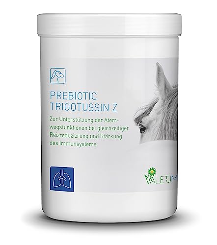 Valetumed PREBIOTIC TRIGOTUSSIN Z, 500 g, Ergänzungsfutter für Pferde zur Unterstützung der Atemwegsfunktionen, wirkt reizlindernd, von Pferdekliniken und Tierärzten empfohlen von Valetumed