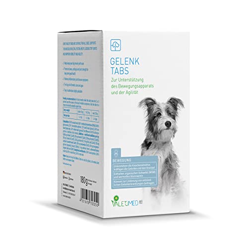 Valetumed Tabs Gelenke, 180g, Zusatzfutter für Hunde zur Unterstützung des Bewegungsapparats und der Agilität Valetumed Tabs Gelenke, 180g, Zusatzfutter für Hunde zur Unterstützung des Bewegungsapparats und der Agilität von Valetumed