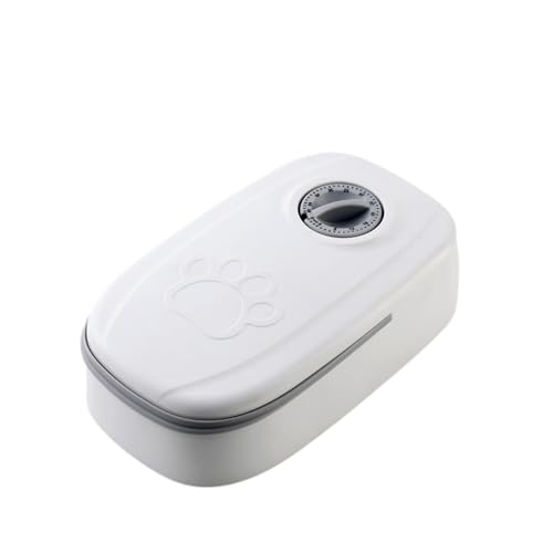 VALINK Automatischer Futterspender für Haustiere, 350 ml, automatischer Futterspender, Batterie-Stromversorgung für Hunde und Katzen, Grau von Valink
