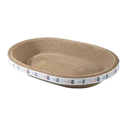 VALINK Katzenkratzbrett, Karton Katzenkratzer, Keine Krümel Fallende Haustier Kratzschale Katze Scratcher Karton Schüssel Nest für Möbel Schutz 43x26cm VALINK Katzenkratzbrett, Karton Katzenkratzer, Keine Krümel Fallende Haustier Kratzschale Katze Scratcher Karton Schüssel Nest für Möbel Schutz 43x26cm von Valink
