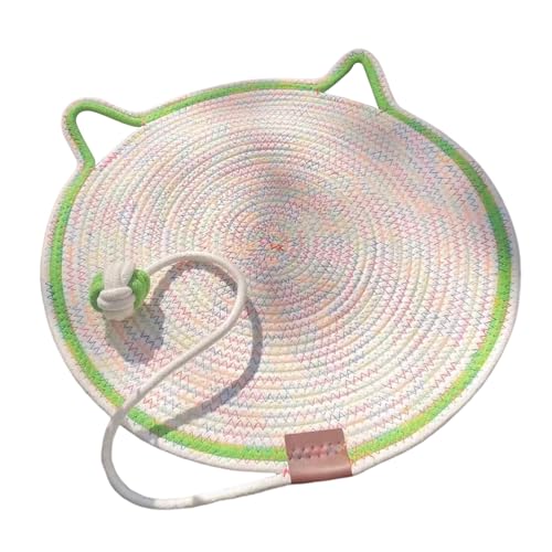 VALINK Kratzmatte mit Katzenball, 2-in-1-Kratzmatte, 43,2 cm Größe, natürliches Baumwollseil, Kratzmatte für Indoor-Katzen, Abstufung VALINK Kratzmatte mit Katzenball, 2-in-1-Kratzmatte, 43,2 cm Größe, natürliches Baumwollseil, Kratzmatte für Indoor-Katzen, Abstufung von Valink