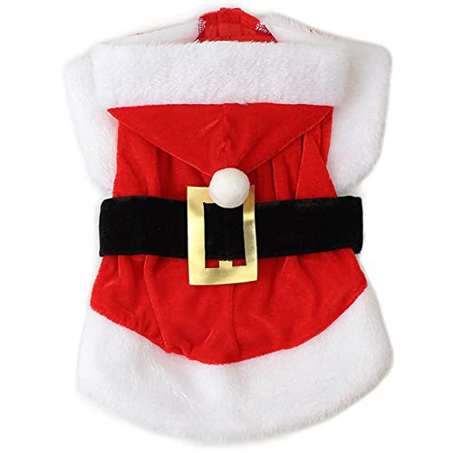 Valink Weihnachtsmann-Hunde-Kostüm, Weihnachten, Baumwolle, Haustierkleidung, Winterwelpen, Kapuzenpullover, warmer Mantel, Jacke, L Valink Weihnachtsmann-Hunde-Kostüm, Weihnachten, Baumwolle, Haustierkleidung, Winterwelpen, Kapuzenpullover, warmer Mantel, Jacke, L von Valink