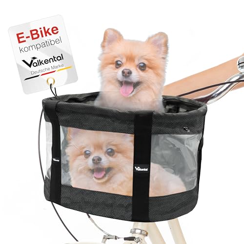 Valkental - Fahrradkorb für Hunde KLICKfix Kompatibel | Ideal als Einkaufskorb | Stabil und Sicher | Inkl. Bodenkissen & Praktischen Fächern Valkental - Fahrradkorb für Hunde KLICKfix Kompatibel | Ideal als Einkaufskorb | Stabil und Sicher | Inkl. Bodenkissen & Praktischen Fächern von Valkental