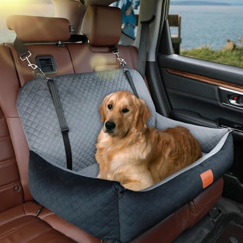 PetSafe Solvit Luxe Autositz für große/mittelgroße Hunde oder 2 kleine Hunde, weicher Stoff und rutschfeste Unterseite, zerlegbar für einfache Reinigung (Schwarz/Grau) PetSafe Solvit Luxe Autositz für große/mittelgroße Hunde oder 2 kleine Hunde, weicher Stoff und rutschfeste Unterseite, zerlegbar für einfache Reinigung (Schwarz/Grau) von Vamtnner