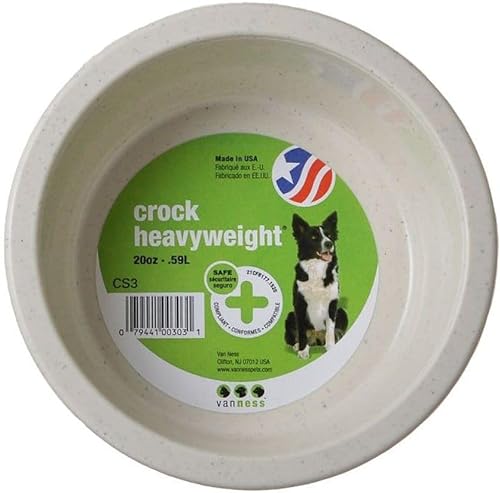 Van Ness (2 Pack) Crock Heavyweight Dish Food Bowl for Cats Medium 20 Ounces von Van Ness
