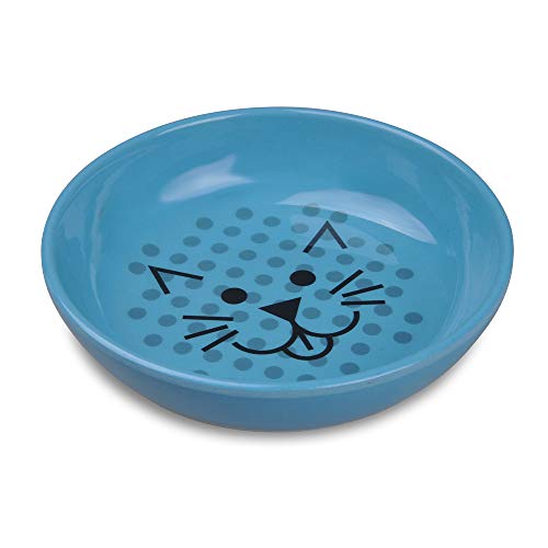 Van Ness QQV Ecoware Katzennapf, 227 ml, Pacific, Single Dish, Pacific Blue von Van Ness