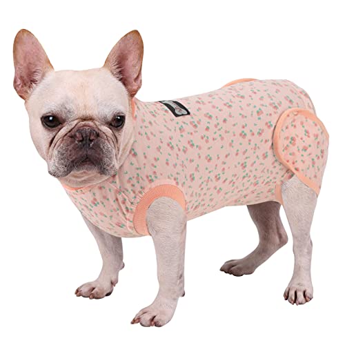 Vanansa Genesungsanzug für Hunde, Haustier-Einteiler nach der Operation, chirurgischer Anzug für Bauchwunden, chirurgische Genesung für Männer und Frauen, (Pinkflower-XL) von Vanansa