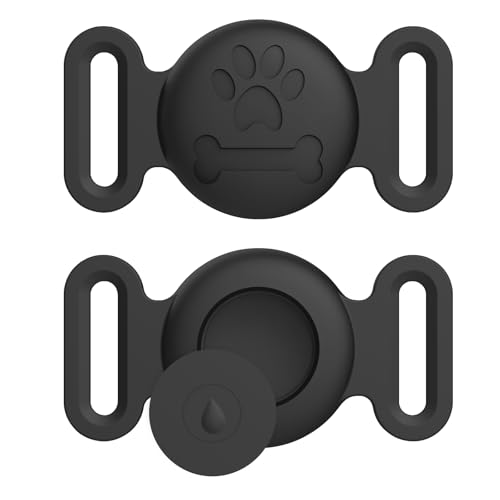 Vancle für Airtag Hülle Hundehalsband Halter, 1 Stück Air Tag Hund Schutzhülle Wasserdicht Silikon Anhänger für Apple Airtags GPS Tracker Hüllen Zubehör mit Gravierte Katzenpfote und Knochenmuster Vancle für Airtag Hülle Hundehalsband Halter, 1 Stück Air Tag Hund Schutzhülle Wasserdicht Silikon Anhänger für Apple Airtags GPS Tracker Hüllen Zubehör mit Gravierte Katzenpfote und Knochenmuster von Vancle