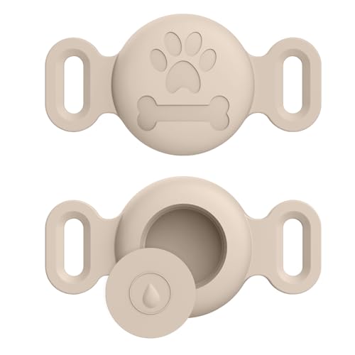 Vancle für Airtag Hülle Hundehalsband Halter, 1 Stück Air Tag Hund Schutzhülle Wasserdicht Silikon Anhänger für Apple Airtags GPS Tracker Hüllen Zubehör mit Gravierte Katzenpfote und Knochenmuster Vancle für Airtag Hülle Hundehalsband Halter, 1 Stück Air Tag Hund Schutzhülle Wasserdicht Silikon Anhänger für Apple Airtags GPS Tracker Hüllen Zubehör mit Gravierte Katzenpfote und Knochenmuster von Vancle