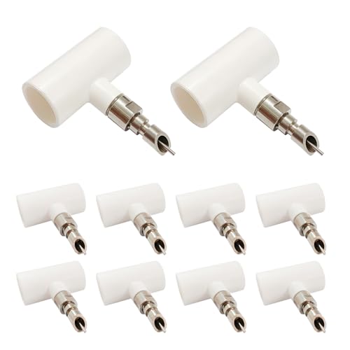 10 Sets Edelstahl Entenschnabel Kaninchen Nippeltrinker mit PVC-Rohr für Kaninchenzucht Wassersystem von VandanCoop