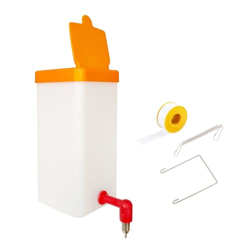 1000ml Kaninchen Automatischer Wasserspender Hängend Haustier Trinkflasche für Meerschweinchen Chinchillas Igel Frettchen (White, 1) von VandanCoop