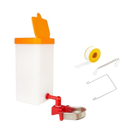 1000ml Kaninchen Automatischer Wasserspender Hängend Haustier Trinkflasche für Meerschweinchen Chinchillas Igel Frettchen (orange, 1) von VandanCoop