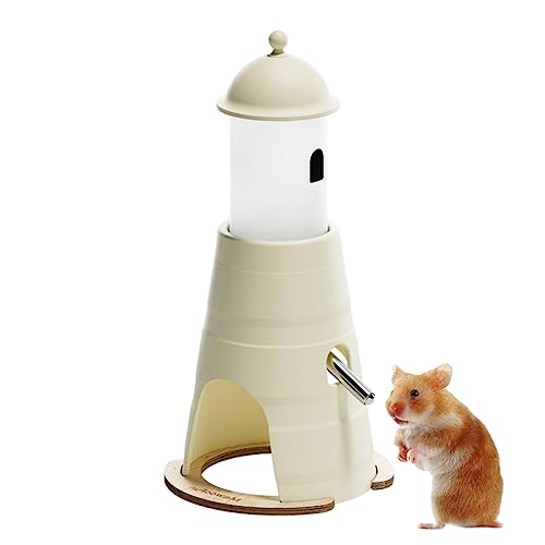 Hamster-Wasserflasche, Leuchtturm, Hamster, freistehend, für Kleintiere, Auto-Wasserspender, für Hasen, Chinchilla, Igel, Hamster von Vansza