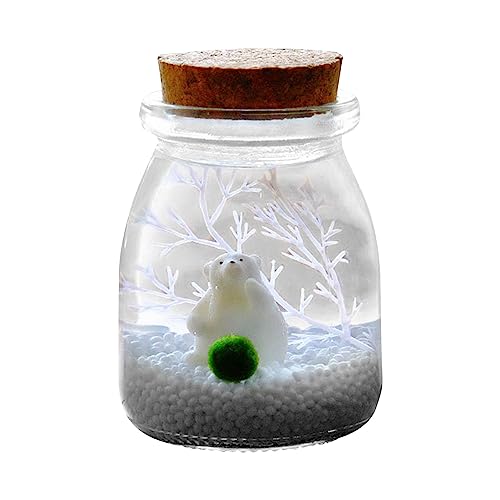 Seherlebnis-Fischtank, kreative Mikro-Landschaft, Öko-Flasche, Schreibtisch-Fischtank, als Dekoration, einzigartige Geburtstagsgeschenke (B) von Vansza