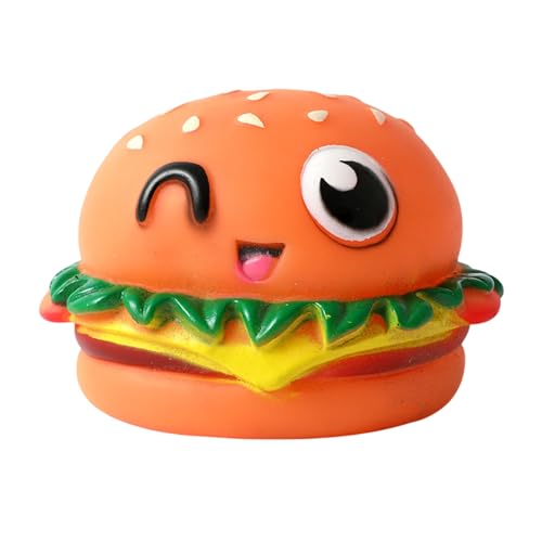 Vansza Hamburger Hundespielzeug, Hundekauspielzeug, Interaktives Hundezahnreinigungsspielzeug, Quietschendes Design, Bissfestes Hundespielzeug für Hund Vansza Hamburger Hundespielzeug, Hundekauspielzeug, Interaktives Hundezahnreinigungsspielzeug, Quietschendes Design, Bissfestes Hundespielzeug für Hund von Vansza