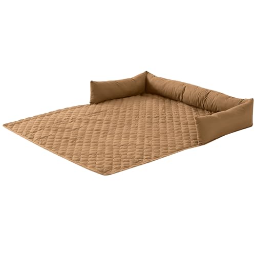 Vartegas Pelzbarn Kühlmatte Hund, Wasser/Kratzern-dichter Pelzbarn Kühlendes Sofabett, XXL Kühlmatte Hund Selbstkühlend waschbar, Kühlkissenhund, Dog Cooling Mat, für Katzen Hunden (Kamel-90 * 120cm) Vartegas Pelzbarn Kühlmatte Hund, Wasser/Kratzern-dichter Pelzbarn Kühlendes Sofabett, XXL Kühlmatte Hund Selbstkühlend waschbar, Kühlkissenhund, Dog Cooling Mat, für Katzen Hunden (Kamel-90 * 120cm) von Vartegas