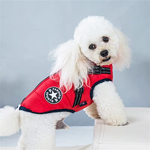 Hunde-Wintermantel, wasserdicht, Hundekleidung, Mantel, warme Winterjacke mit Geschirr für kleine, mittelgroße und große Kleidung, kleine Hundemantel, wasserdichte Winterjacke, warme Weste, 2XL Hunde-Wintermantel, wasserdicht, Hundekleidung, Mantel, warme Winterjacke mit Geschirr für kleine, mittelgroße und große Kleidung, kleine Hundemantel, wasserdichte Winterjacke, warme Weste, 2XL von VasedGins