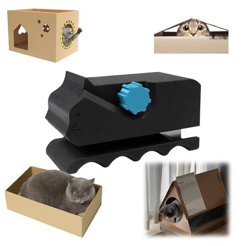 Kartonschneider für Katzenkratzbretter - Ergonomisches Design mit 6 Sicherheitsklingen, Spezialwerkzeug zur Herstellung von Kratzleisten aus Wellpappe, schneller Zuschnitt in 15 Sekunden von Vauki